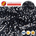 Black embroidery velvet velour fabrics factories in china fabric with glitter sequins